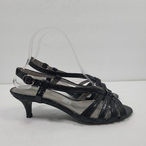East 5th EF Gotham Women's Ankle Strap Black Shoes US Size 7